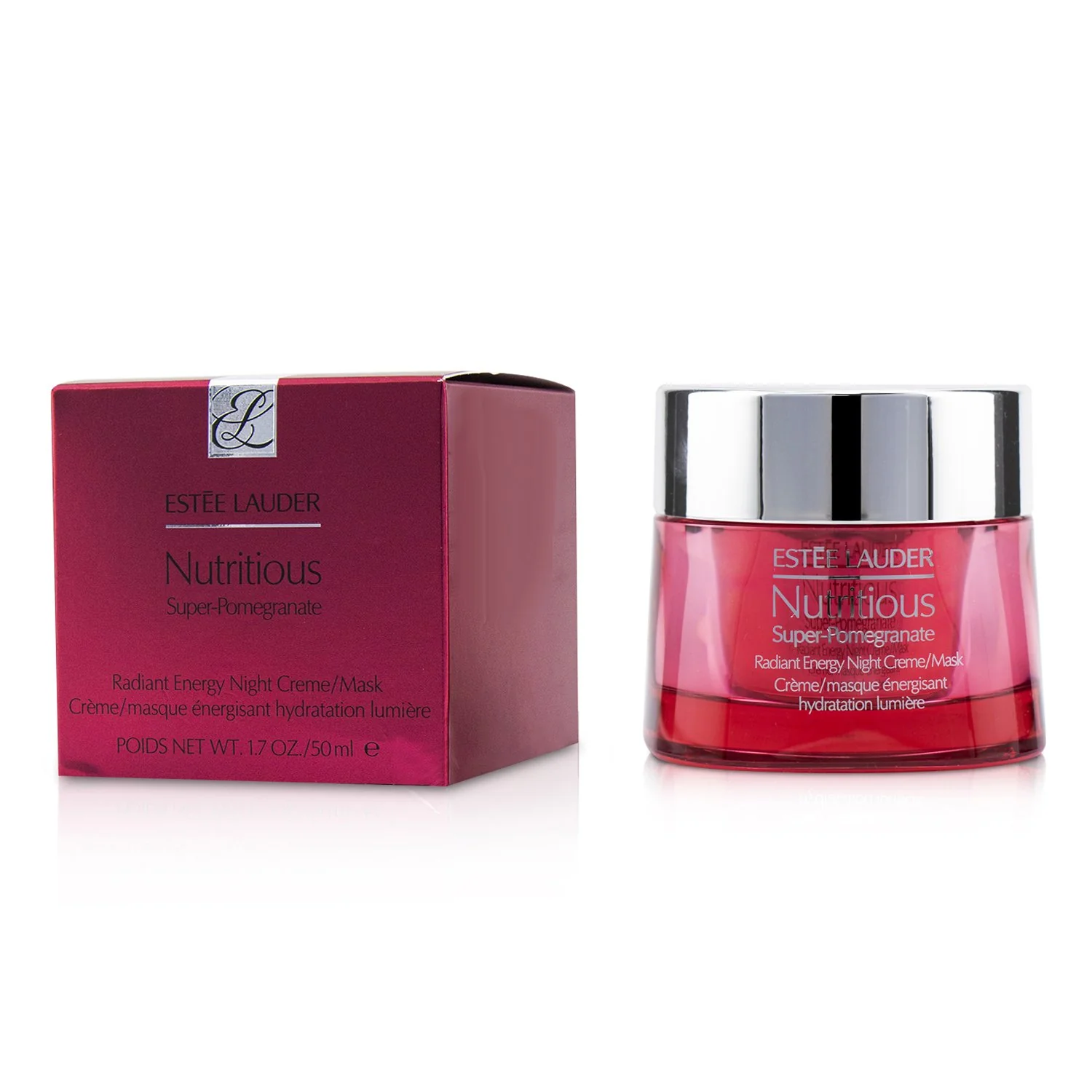 Estee Lauder Nutritious Super-Pomegranate Radiant Energy Night Creme/ Mask  50ml/1.7oz - Olabens