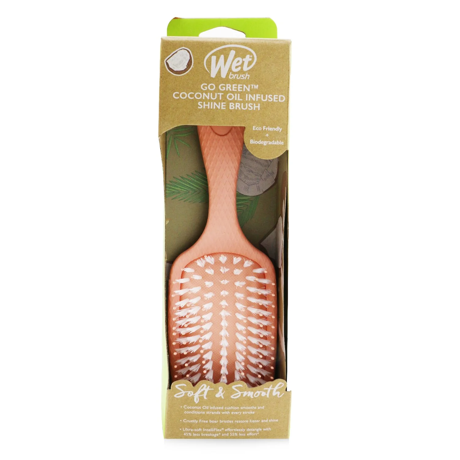 Wet Brush Go Green Oil Infused Shine Enhancer - # Coconut Oil  1pc - Olabens
