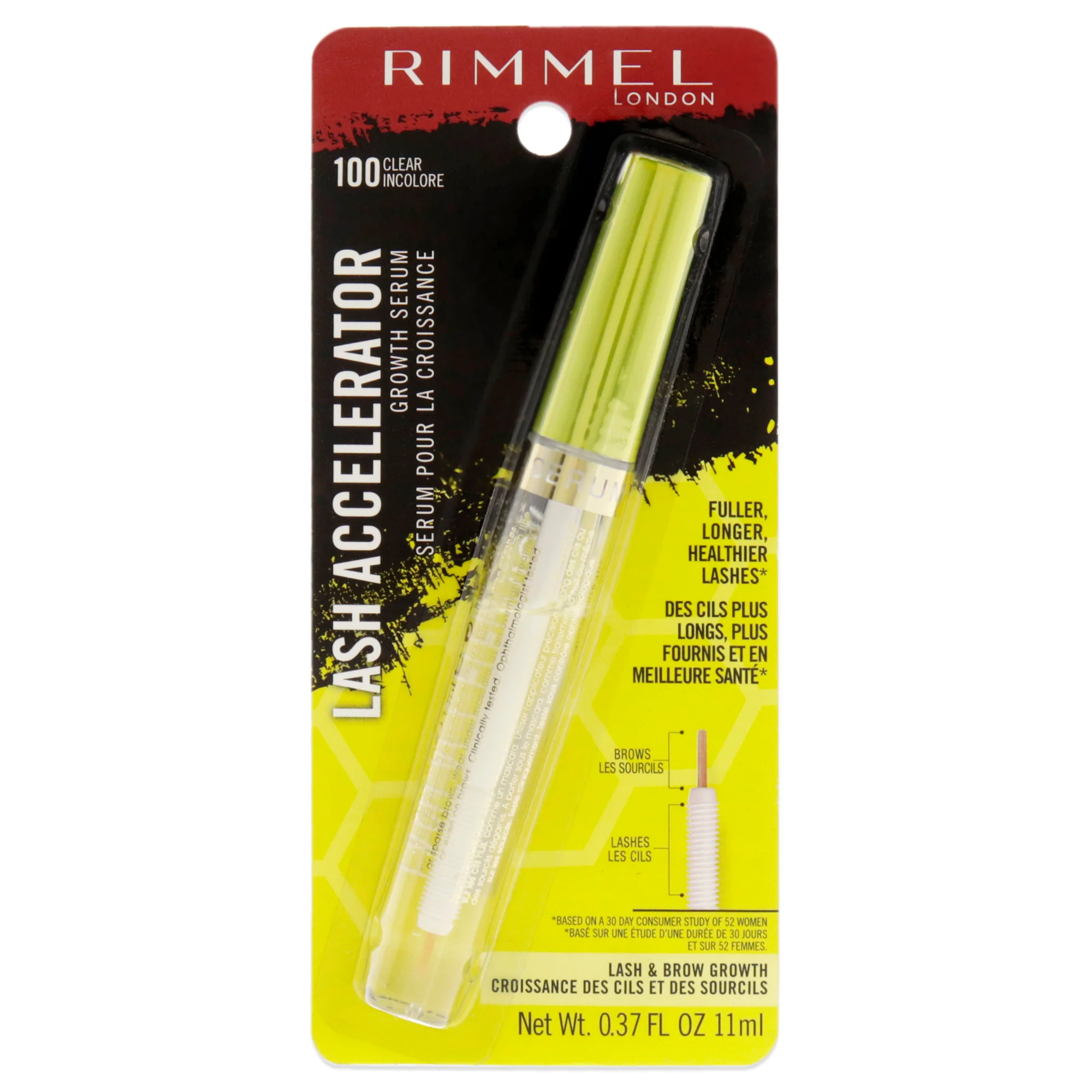 Rimmel London Lash Accelerator Growth Serum - 100 Clear by Rimmel London for Women - 0.37 oz Serum - Olabens