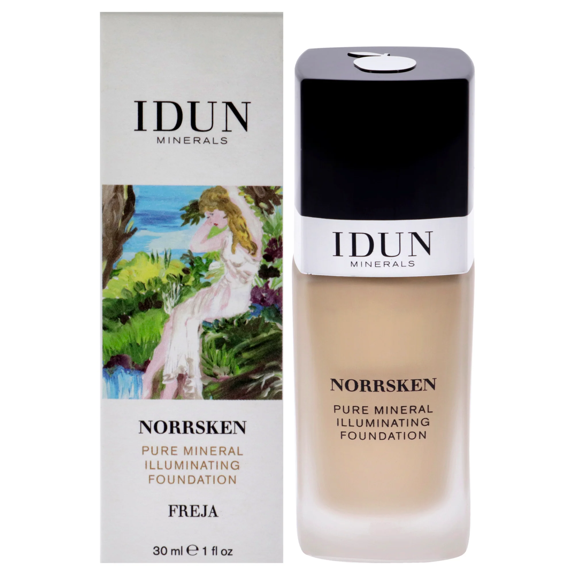 Norrsken Foundation - 206 Freja Warm Light by Idun Minerals for Women - 1 oz Foundation - Olabens