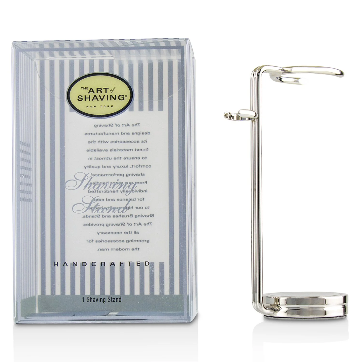 The Art Of Shaving Compact Shaving Stand - Nickel (For Brush & Razor)  1pc - Olabens