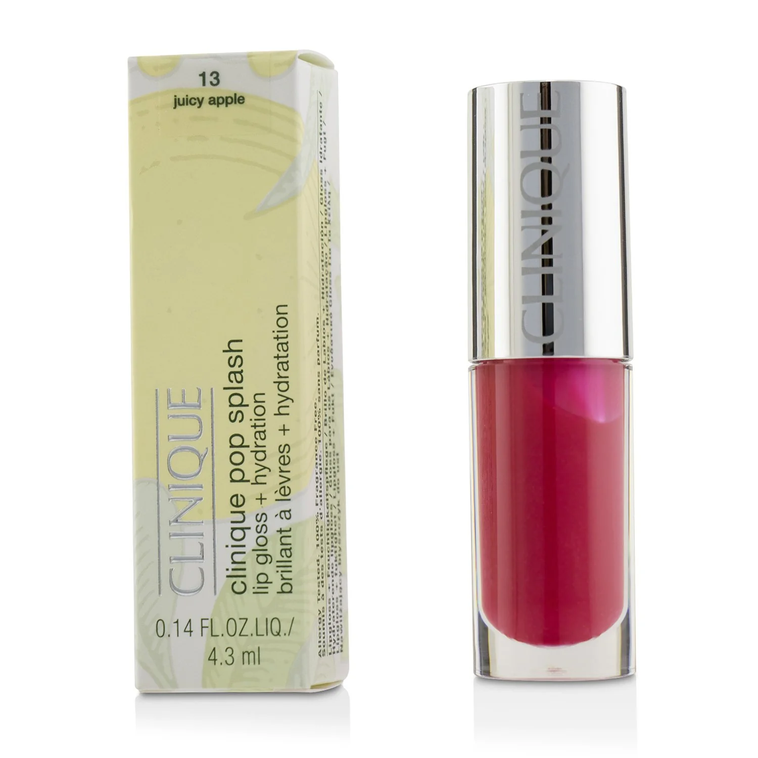 Clinique Pop Splash Lip Gloss + Hydration - # 13 Juicy Apple  4.3ml/0.14oz - Olabens