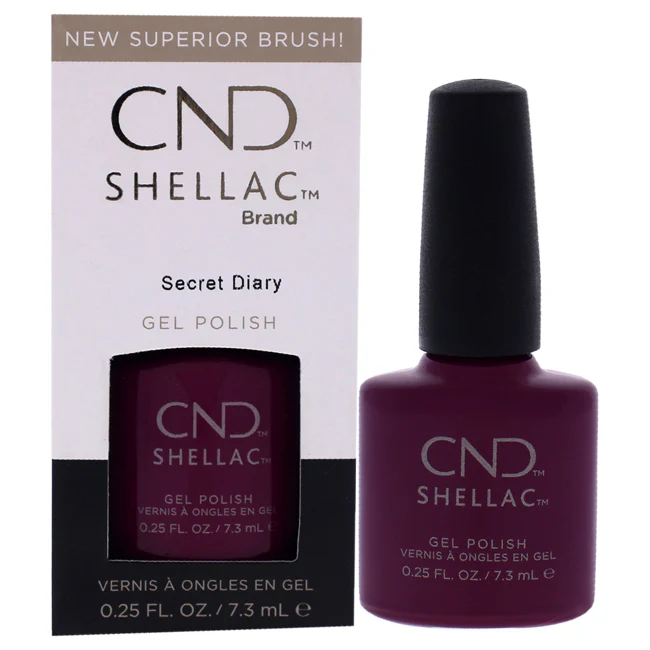 CND Shellac Nail Color - Secret Diary by CND for Women - 0.25 oz Nail Polish - Olabens