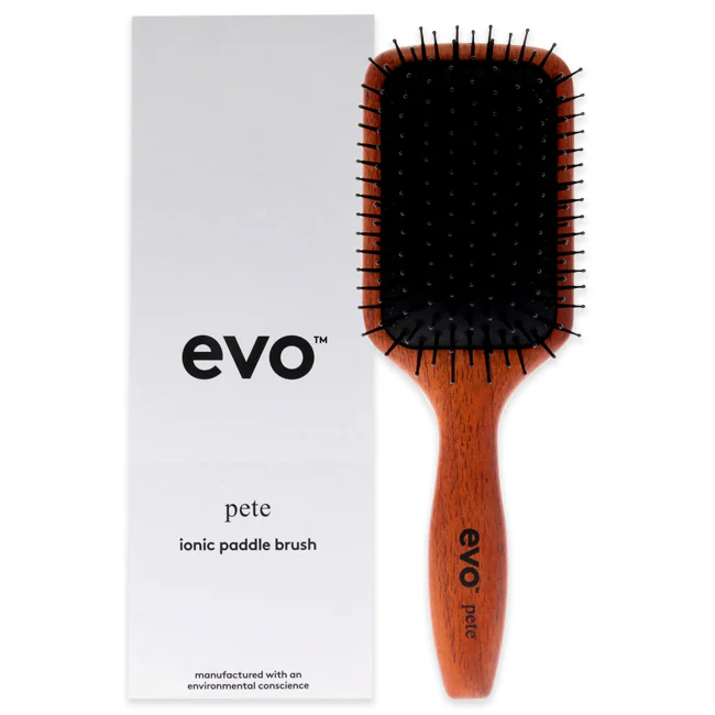 Evo Pete Ionic Paddle Brush by Evo for Unisex - 1 Pc Brush - Olabens