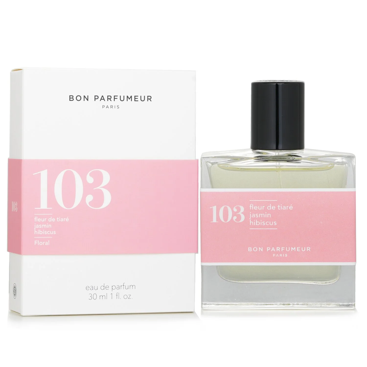 Bon Parfumeur 103 Eau De Parfum Spray - Floral Fresh (Tiare Flower, Jasmine, Hibiscus)  30ml/1oz - Olabens