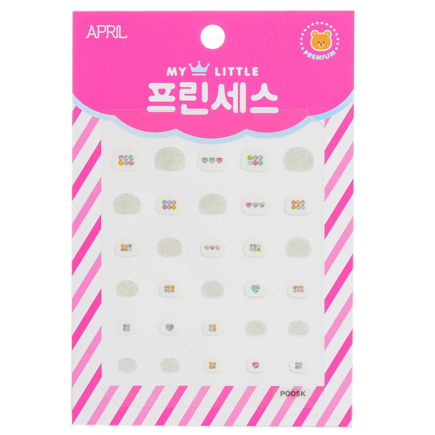 April Korea Princess Kids Nail Sticker - # P005K  1pack - Olabens