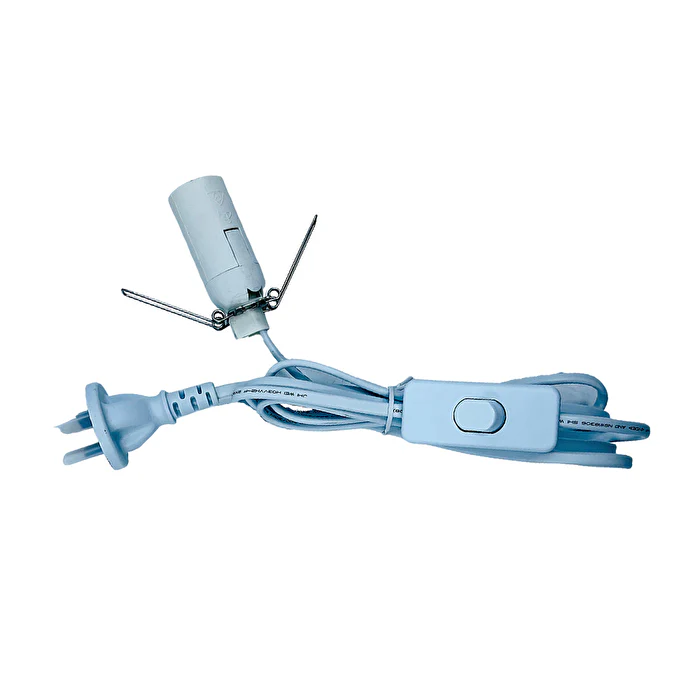 SaltCo Salt Crystal Lamp Cord White 240V - Olabens