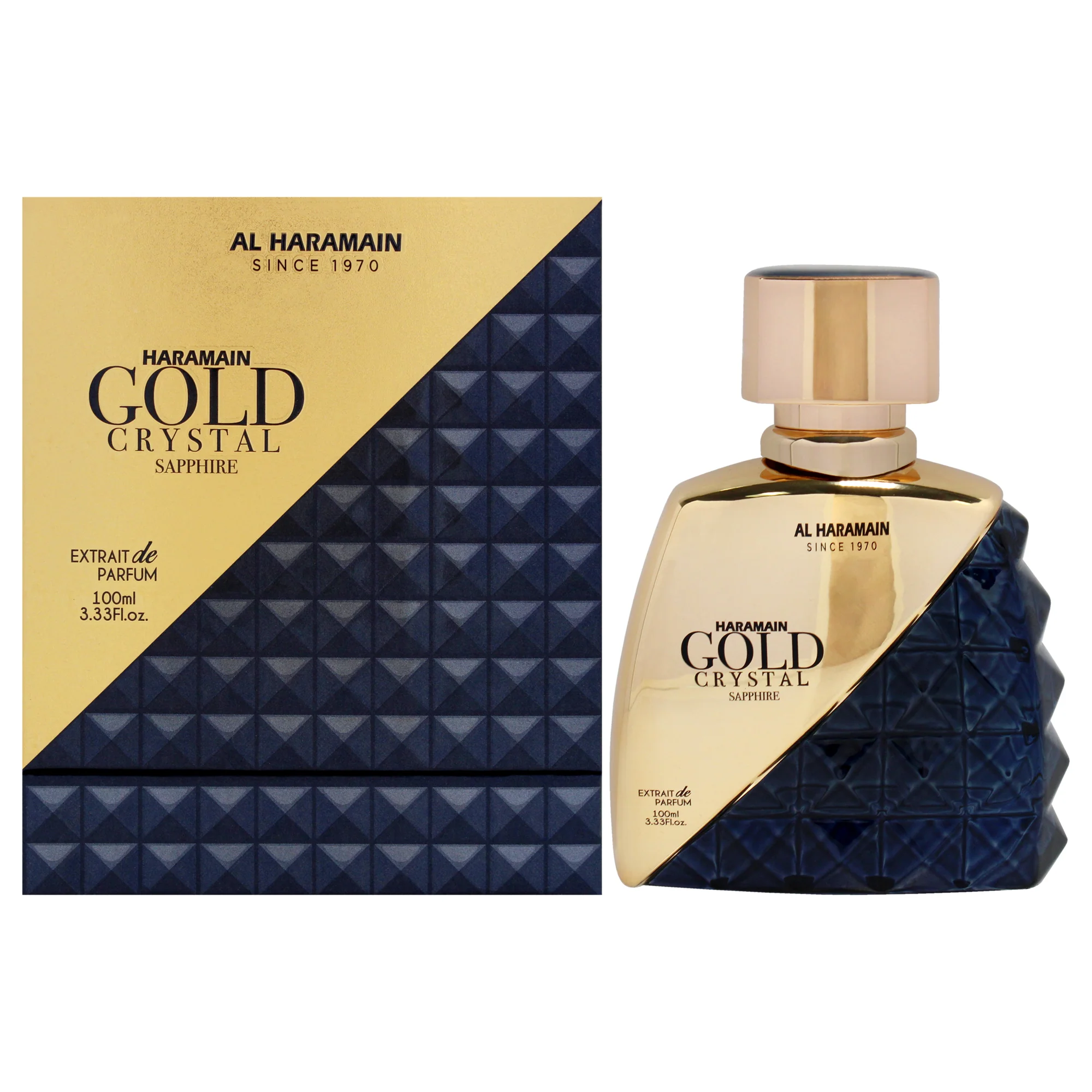 Gold Crystal Sapphire by Al Haramain for Unisex - 3.33 oz EDP Spray - Olabens