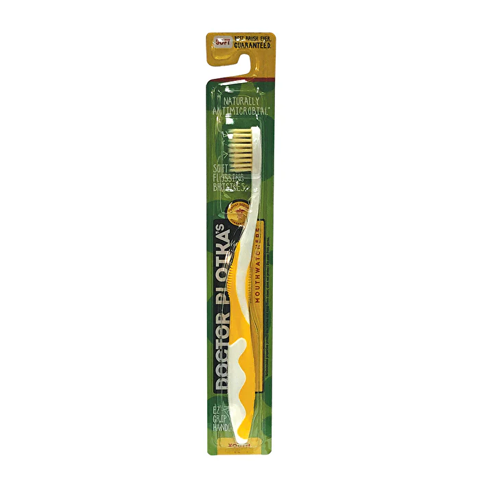 Dr Plotka's Doctor Plotka's Mouthwatchers Toothbrush Kids Soft Yellow - Olabens