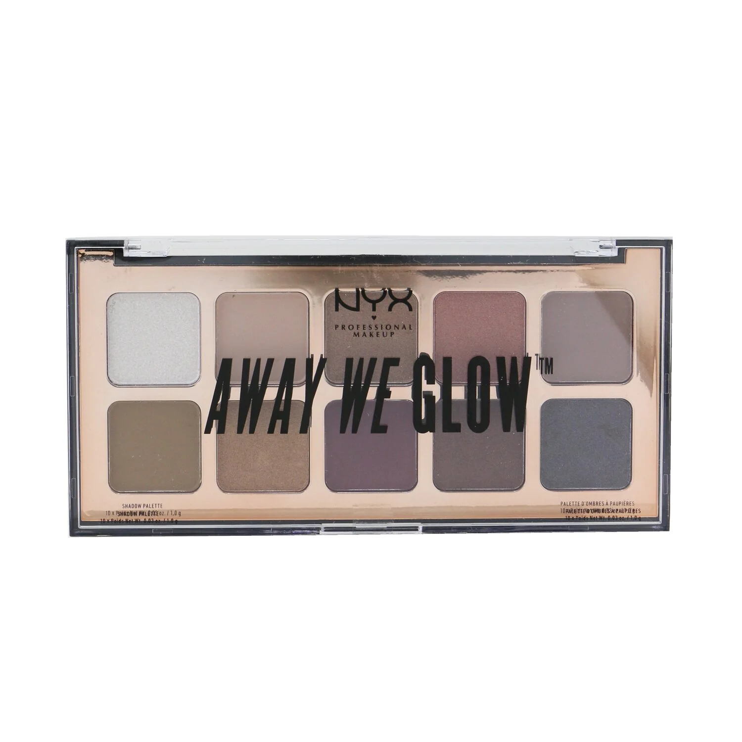 NYX Away We Glow Shadow Palette (10x Eyeshadow) - # Lovebeam  10x1g/0.03oz - Olabens