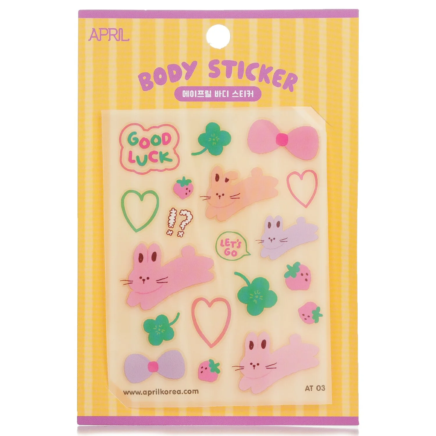 April Korea April Body Sticker - # AT 03  1pc - Olabens