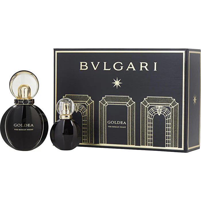 Bvlgari Goldea The Roman Night Eau De Parfum Spray 50ml/1.7oz & Eau De Parfum Spray 15ml/0.5oz - Olabens