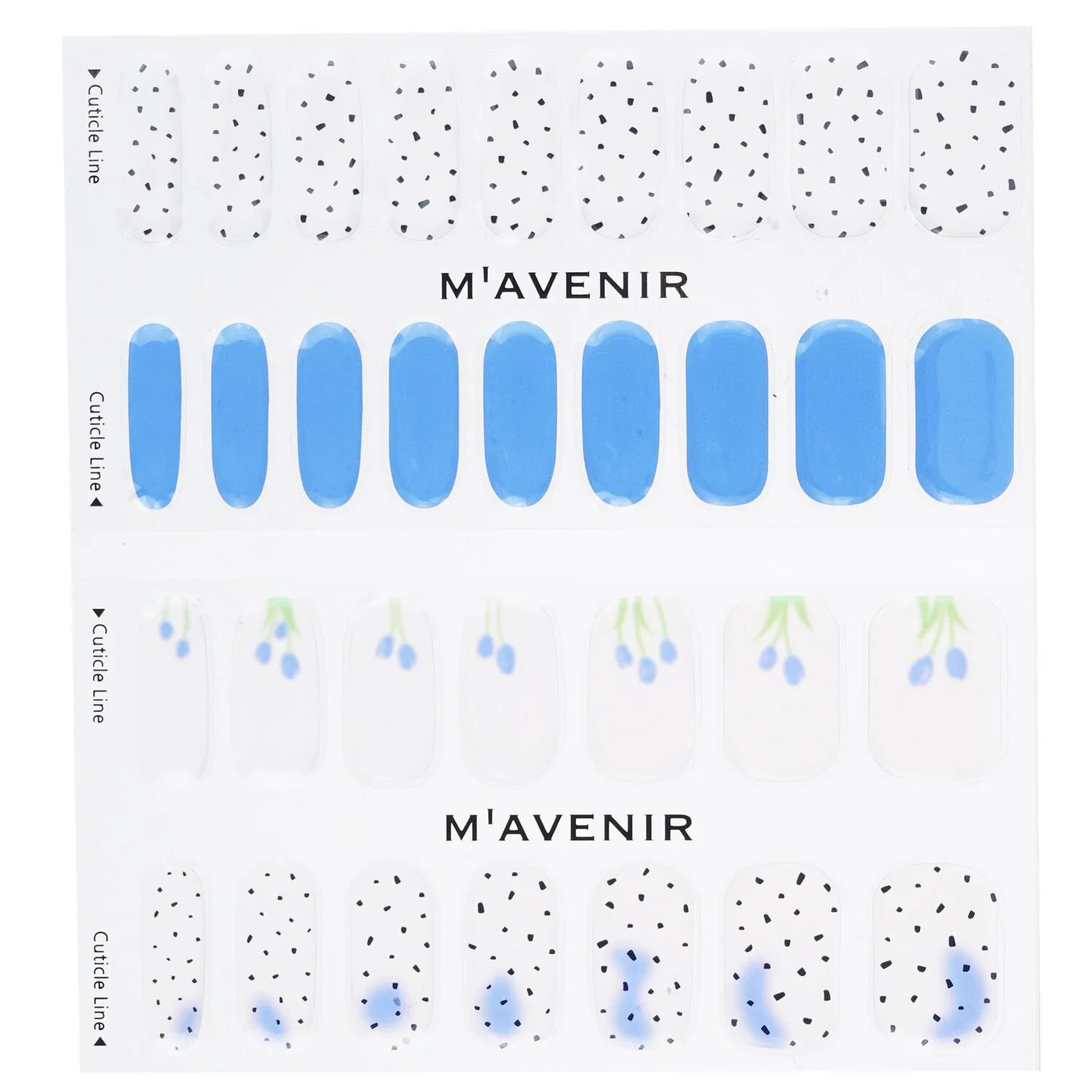 Mavenir Nail Sticker (Assorted Colour) - # Nuance Nail  32pcs - Olabens