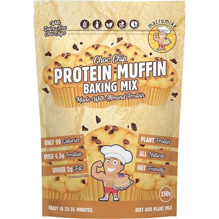 Macro Mike Protein Muffin Baking Mix Choc Chip 250g - Olabens