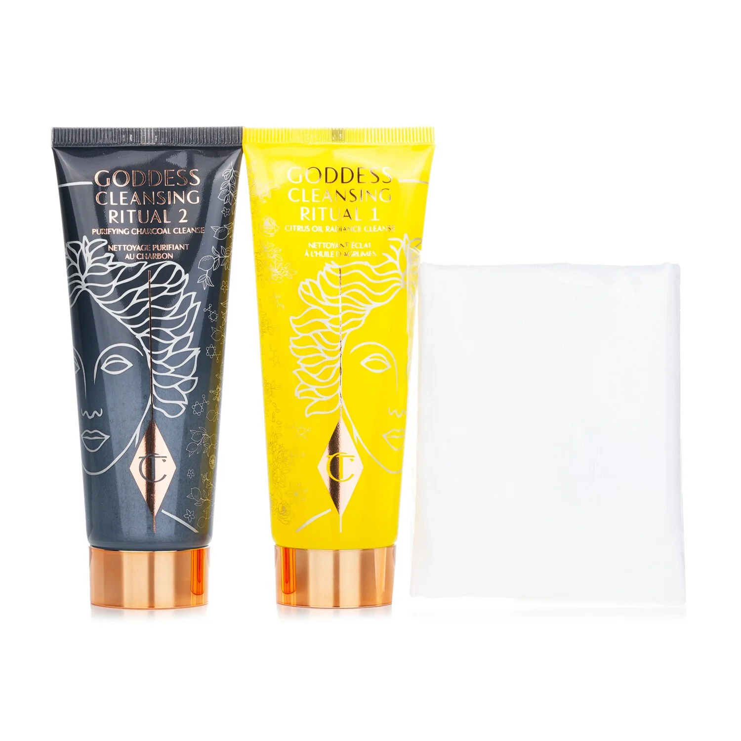 Charlotte Tilbury Goddess Cleansing Ritual Miracle Spa In A Jar Duo Cleanser  2x75ml/2.5oz - Olabens