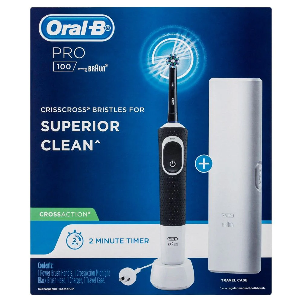 Oral B Power Brush Pro 100 Cross Action - Olabens
