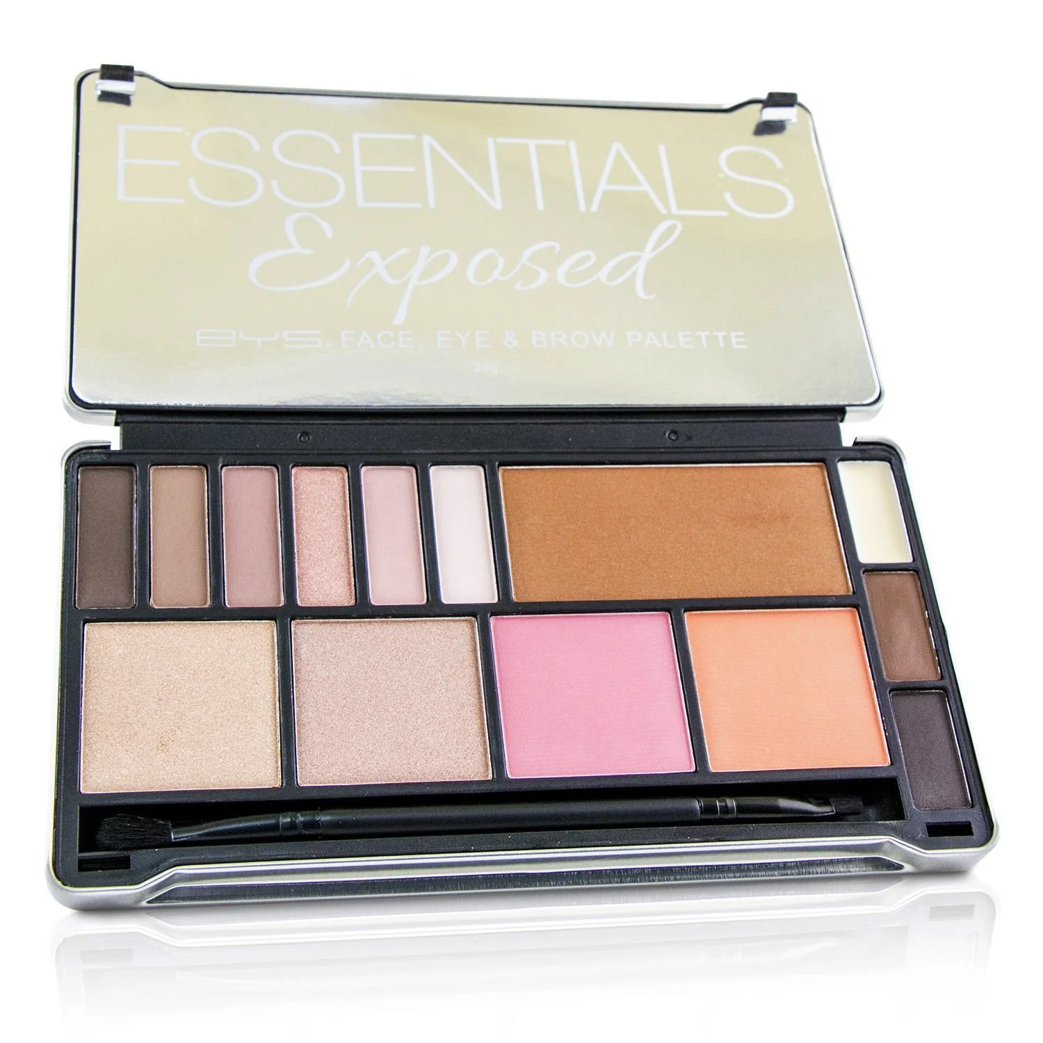 BYS Essentials Exposed Palette (Face, Eye & Brow, 1x Applicator)  24g/0.8oz - Olabens