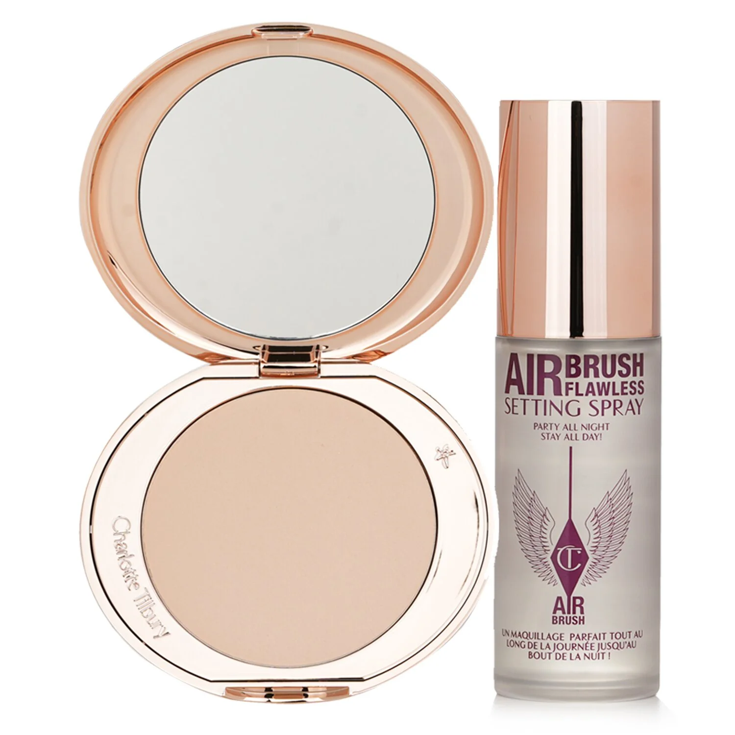 Charlotte Tilbury Airbrush Flawless Complexion Perfecting Set  2pcs - Olabens