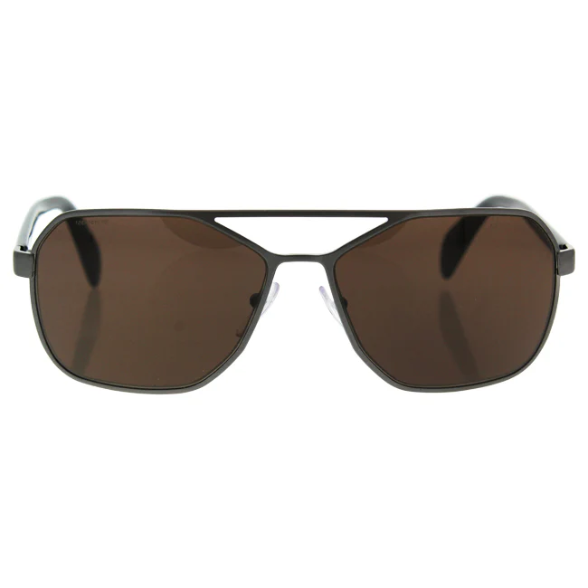 Prada SPR 54R 75S-8C1 - Brushed Gunmetal-Brown by Prada for Men - 60-15-140 mm Sunglasses - Olabens