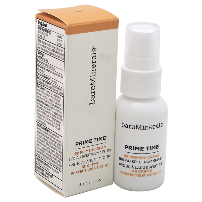bareMinerals Prime Time BB Primer-Cream SPF 30 - Light by bareMinerals for Women - 1 oz Primer - Olabens