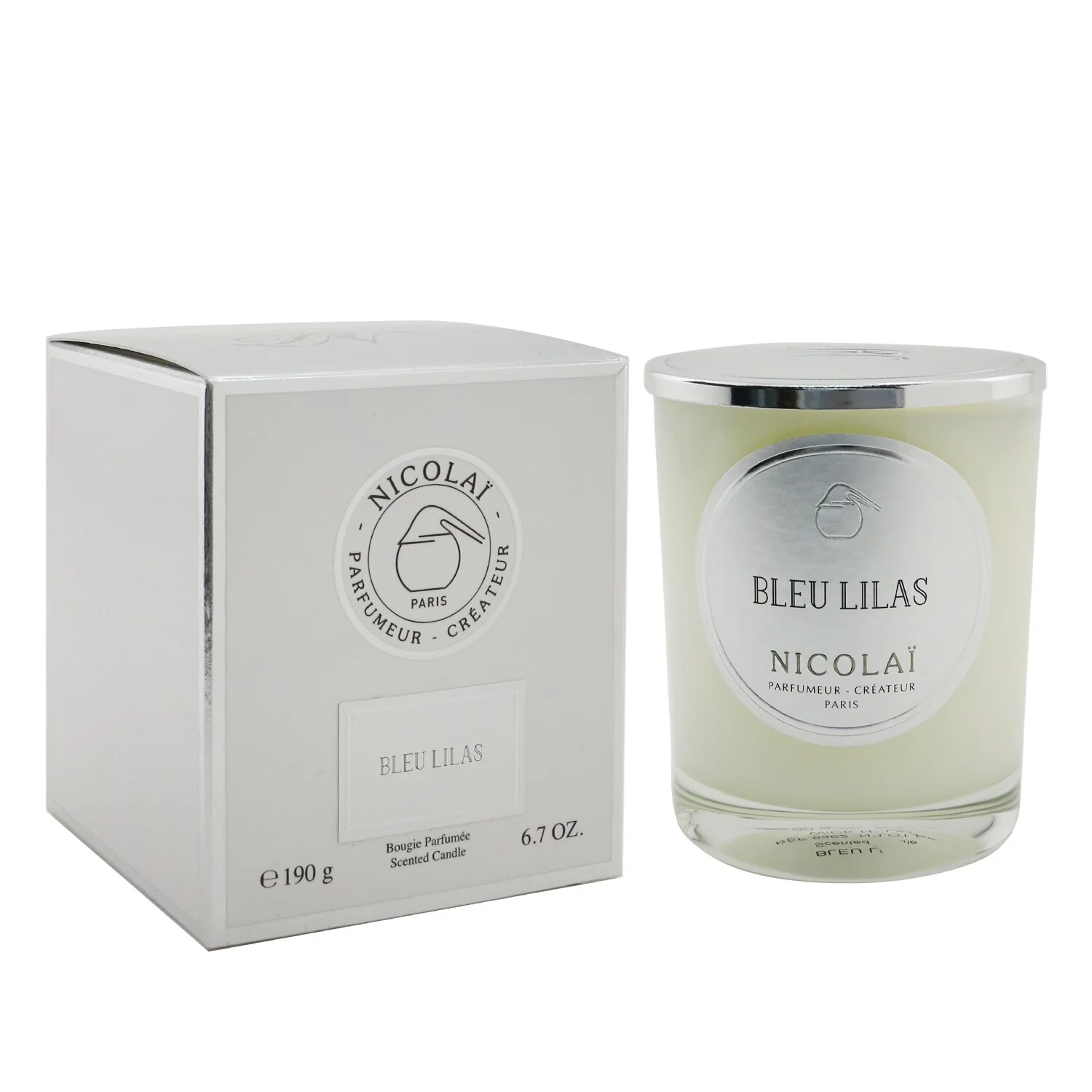 Nicolai Scented Candle - Bleu Lilas  190g/6.7oz - Olabens
