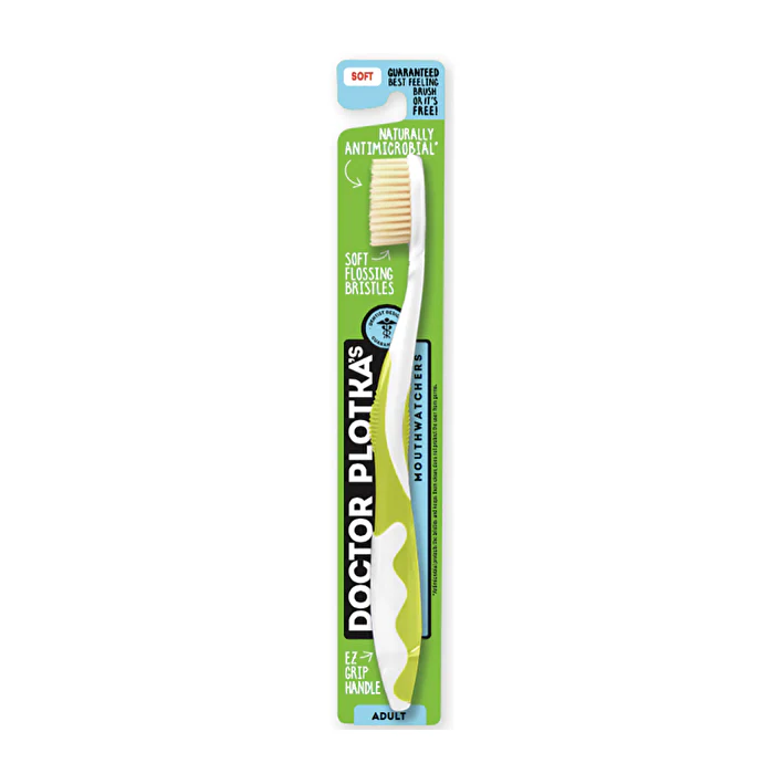 Dr Plotka's Doctor Plotka's Mouthwatchers Toothbrush Adult Soft Green - Olabens