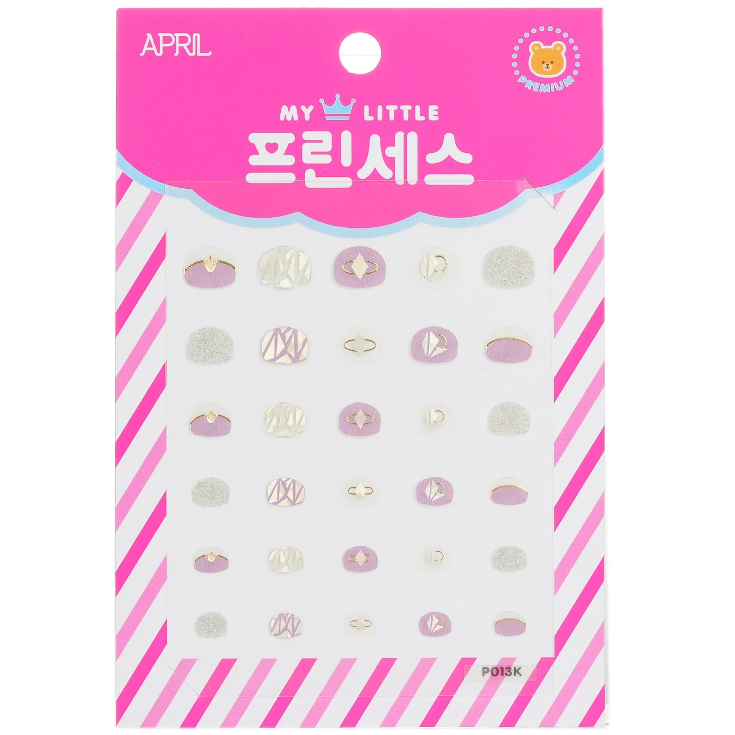 April Korea Princess Kids Nail Sticker - # P013K  1pack - Olabens
