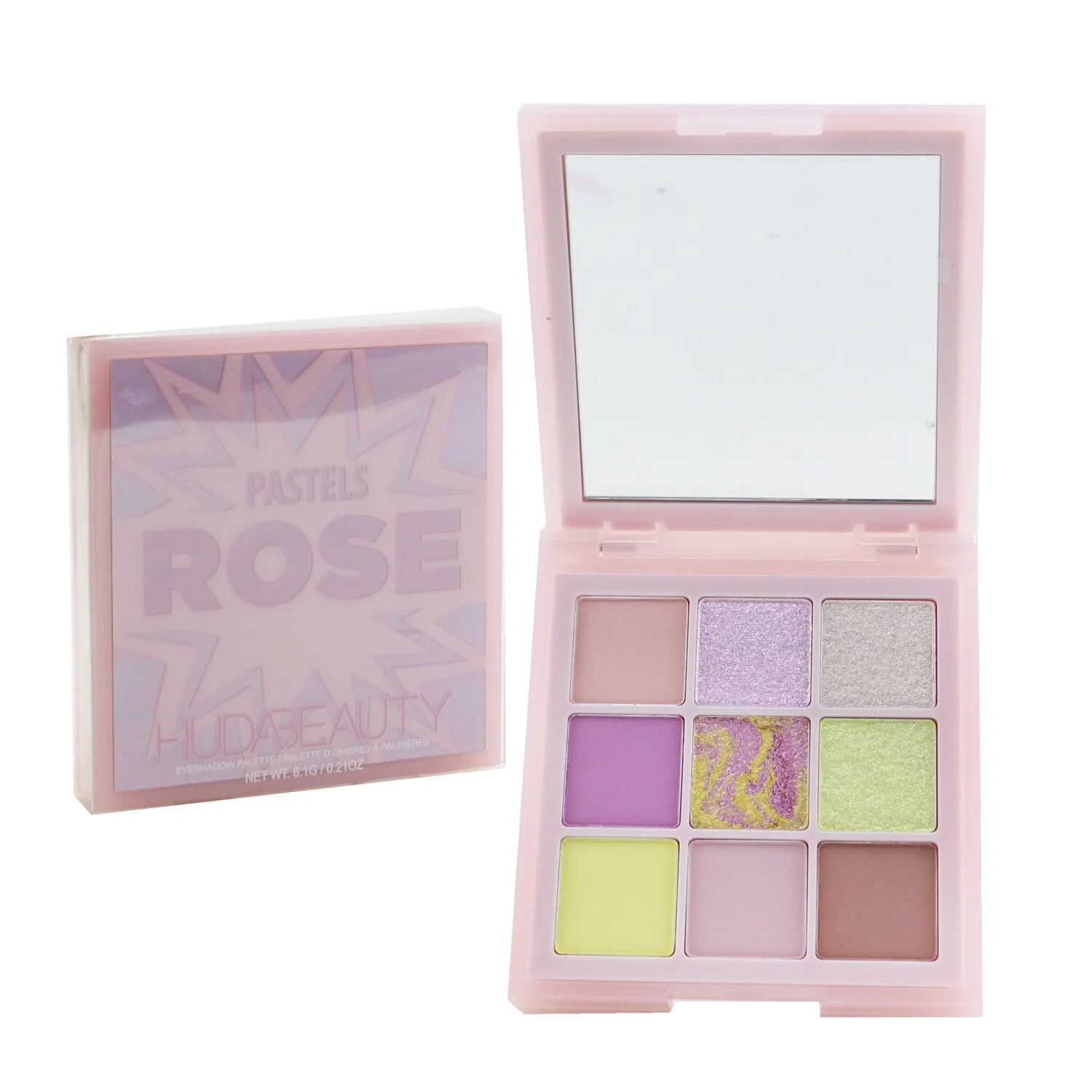 Huda Beauty Pastel Obsessions Eyeshadow Palette (9x Eyeshadow) - # Mint  6.1g/0.21oz - Olabens