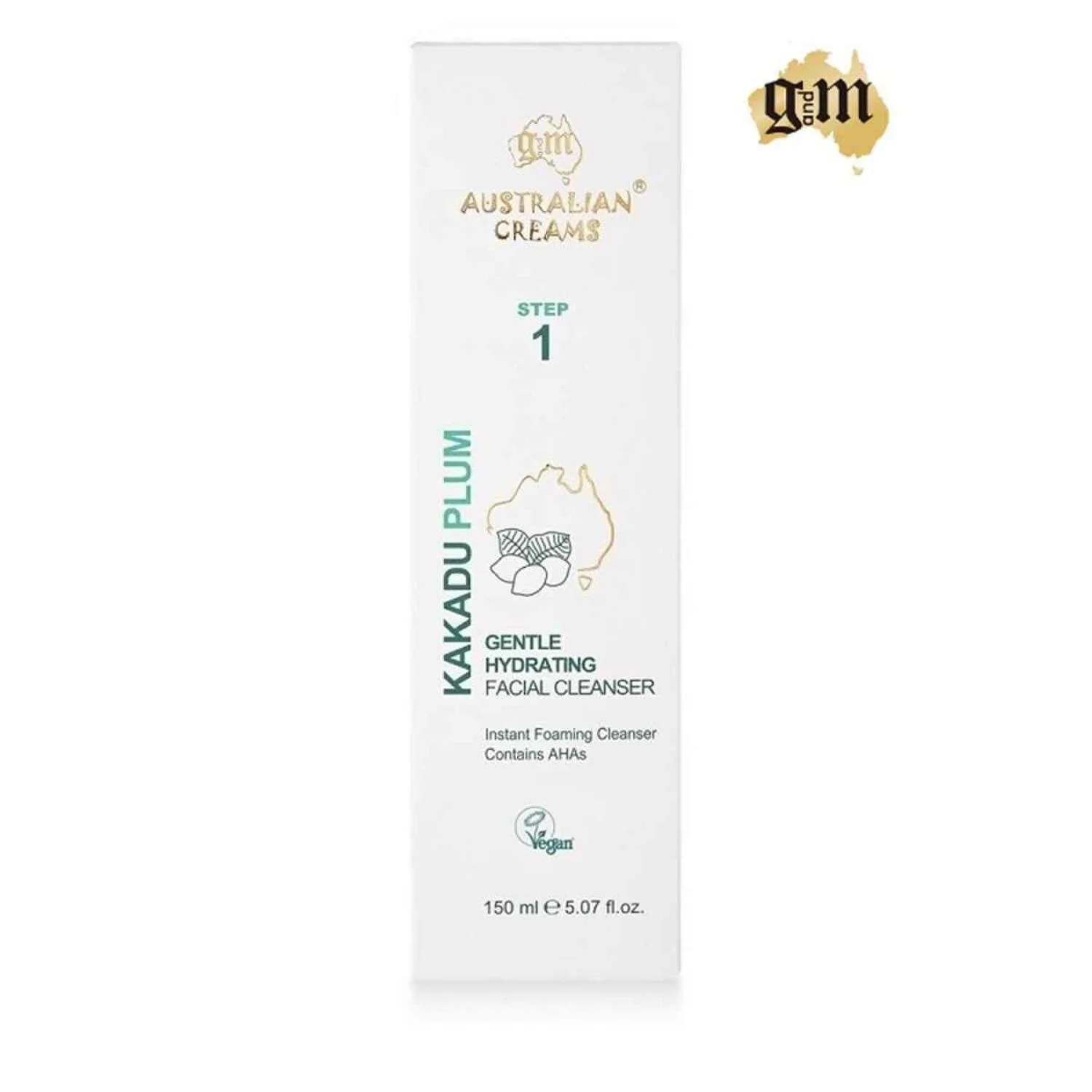 G&M Australian Kakadu plum gentle hydrating facial cleanser 150ml  Fixed Size - Olabens