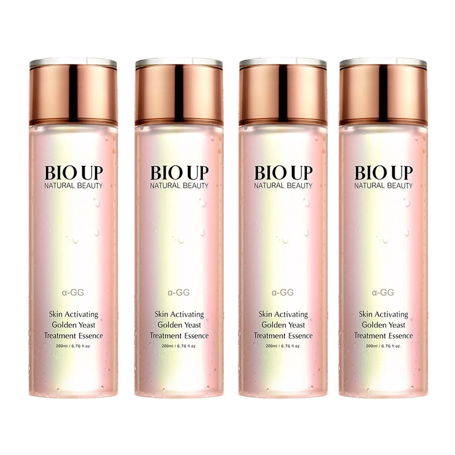 Natural Beauty 4x BIO UP a-GG Golden Yeast Skin Activating Treatment Essence  4x 200ml/6.76oz - Olabens