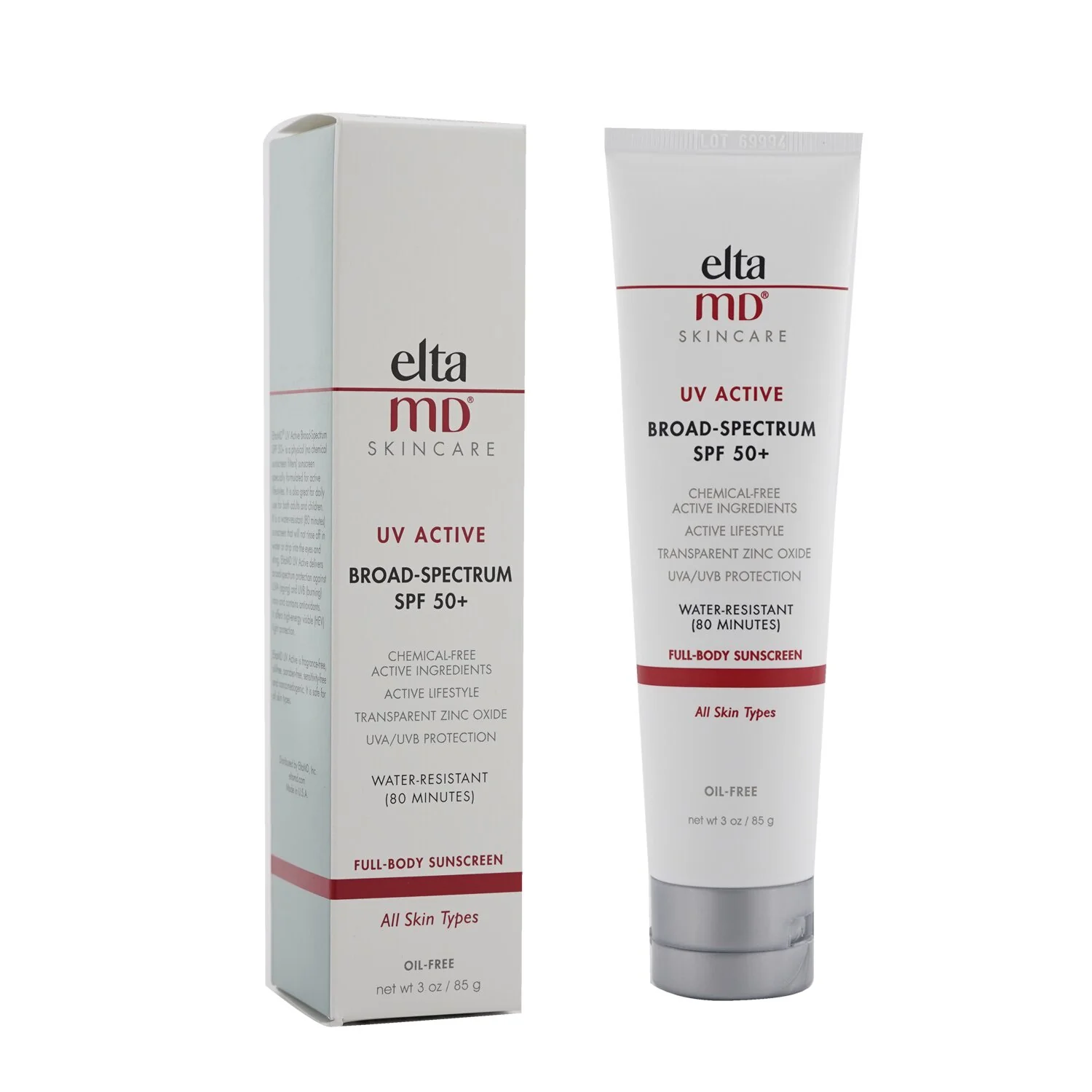 EltaMD UV Active Water-Resistant Full-Body Sunscreen SPF 50 (Exp. Date: 05/2022)  226g/8oz - Olabens