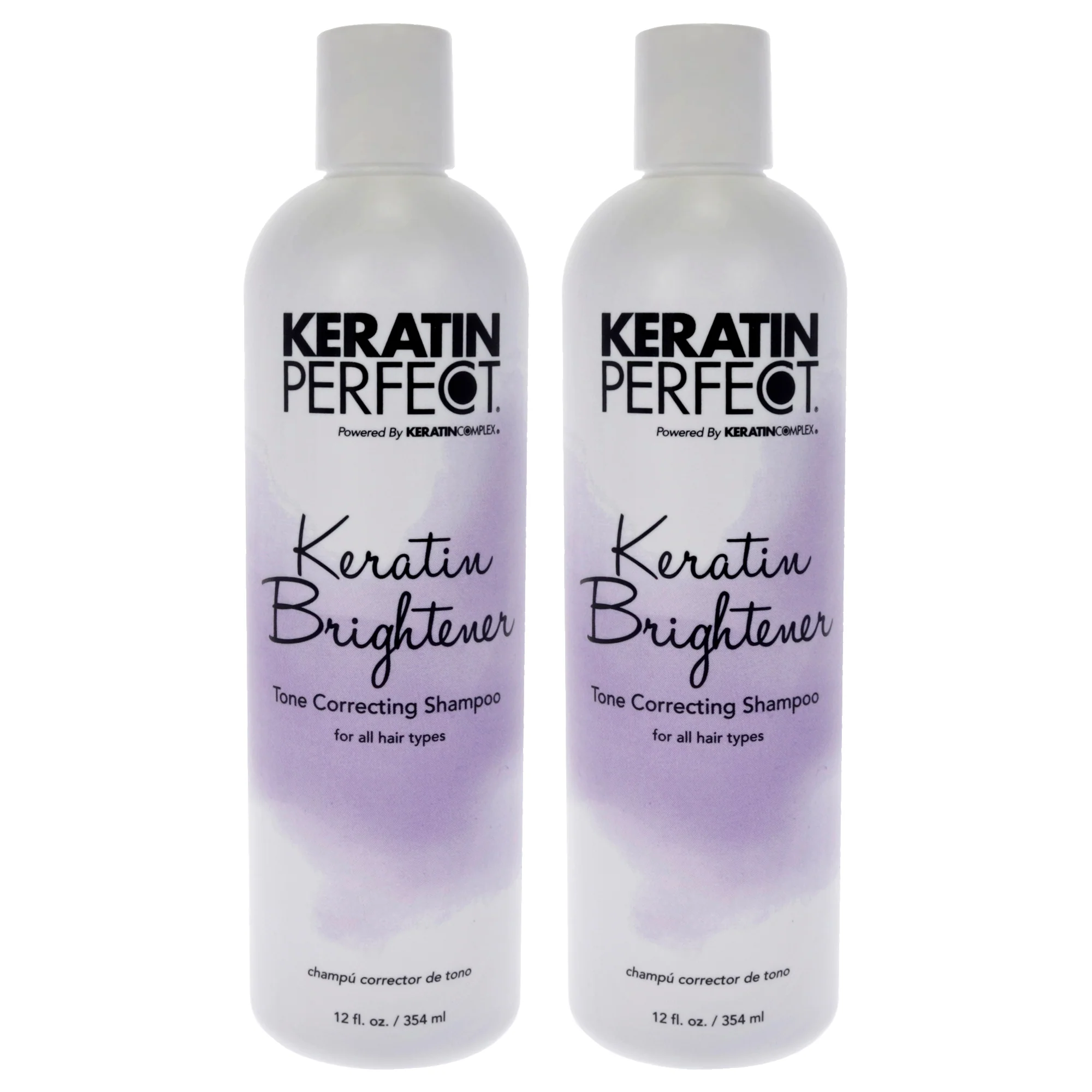 Keratin Brightener Shampoo by Keratin Perfect for Unisex - 12 oz Shampoo - Pack of 2 - Olabens