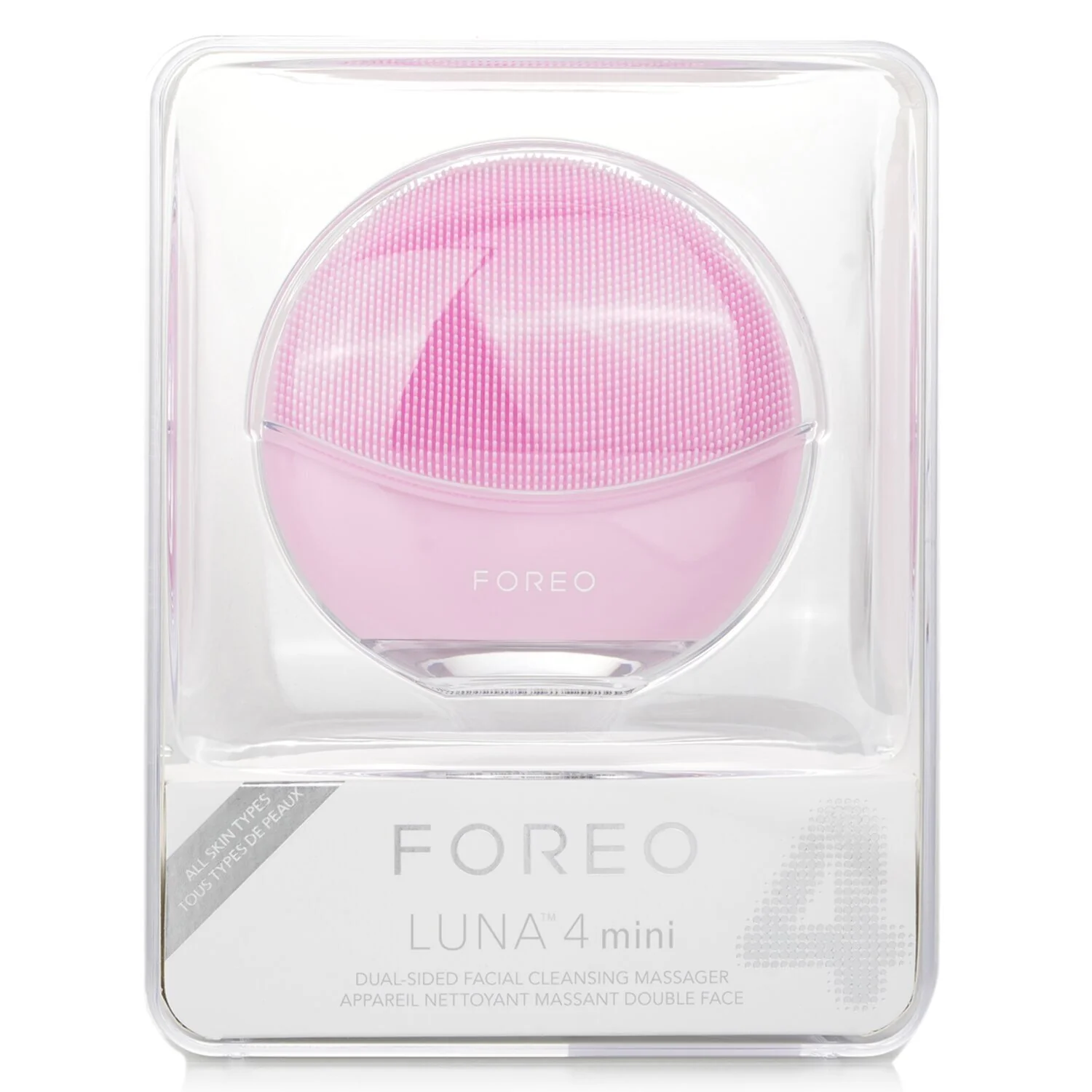 FOREO Luna 4 Mini Dual-Sided Facial Cleansing Massager - # Pearl Pink  1pcs - Olabens