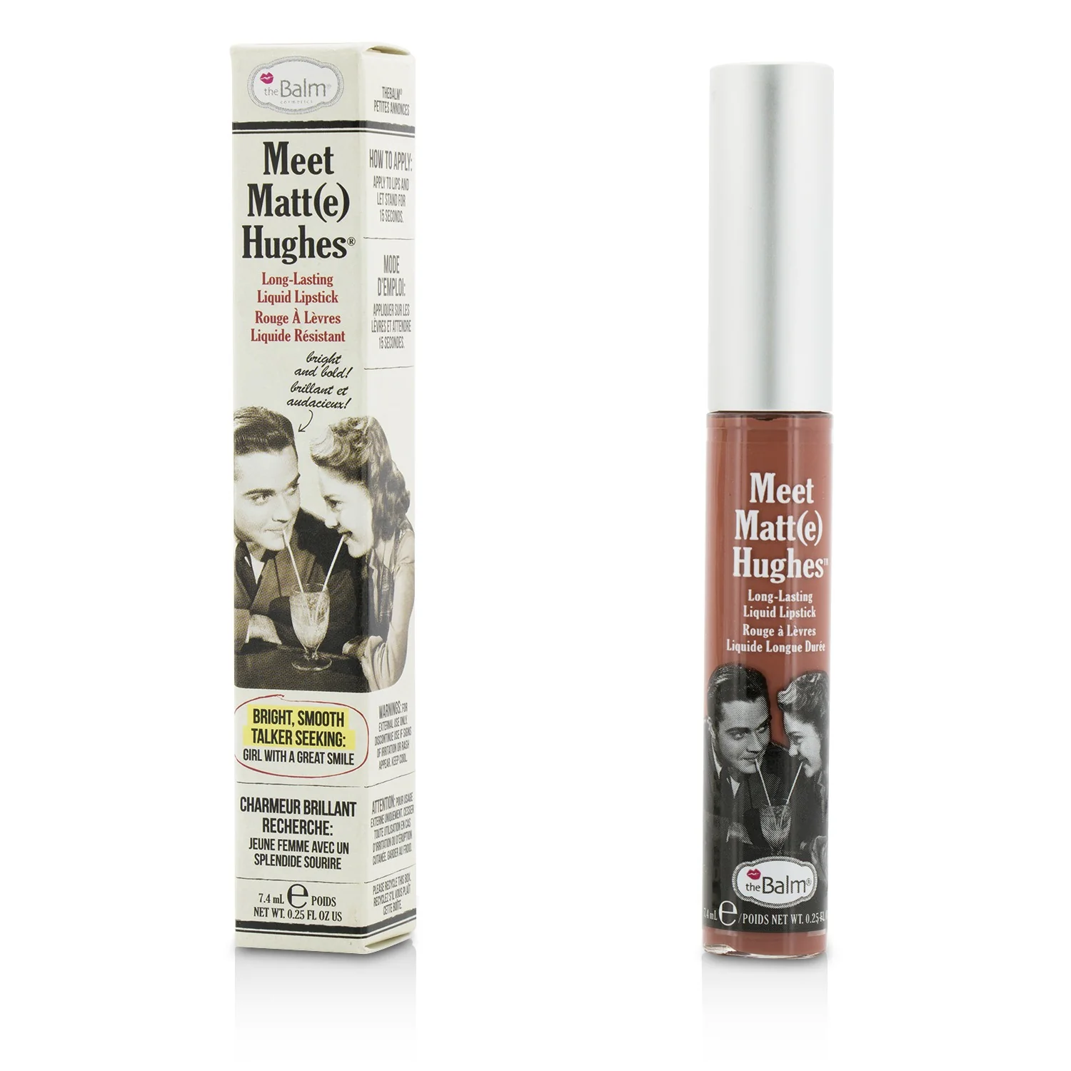 TheBalm Meet Matte Hughes Long Lasting Liquid Lipstick - Devoted  7.4ml/0.25oz - Olabens
