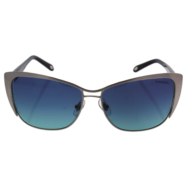 Tiffany TF 3050 6076-9S - Brushed Silver-Azure Gradient Blue by Tiffany and Co. for Women - 58-14-140 mm Sunglasses - Olabens