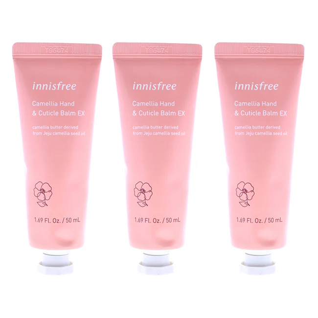 Innisfree Enriching Hand and Cuticle Balm - Camellia by Innisfree for Unisex - 1.69 oz Balm - Pack of 3 - Olabens