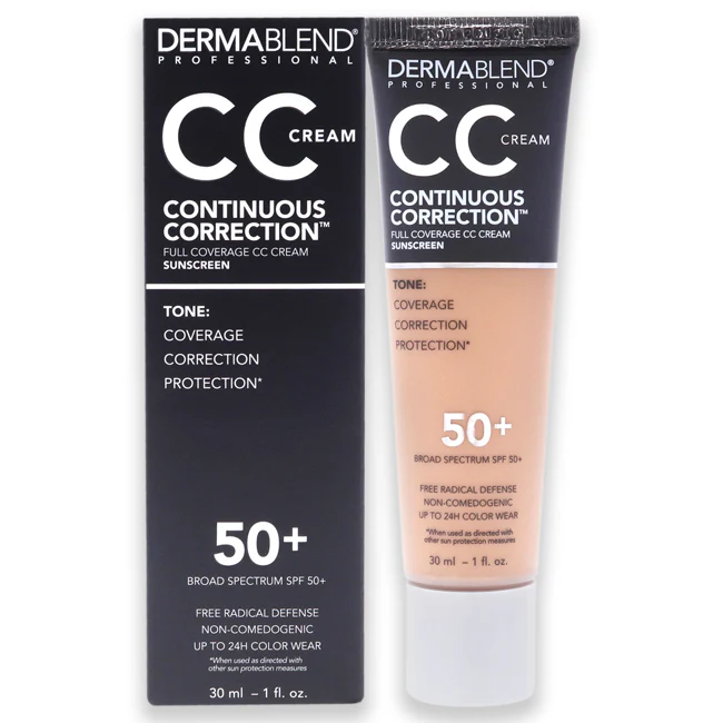 Dermablend Continuous Correction CC Cream SPF 50 - 43N Medium by Dermablend for Women - 1 oz Makeup - Olabens