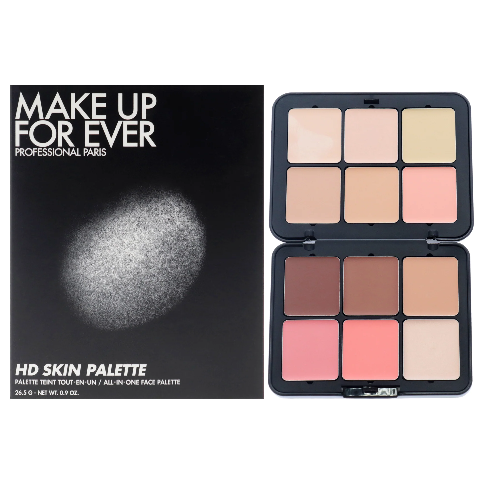 Make Up For Ever HD Skin All In One Face Palette - Harmony 1 by Make Up For Ever for Women - 0.9 oz Makeup - Olabens