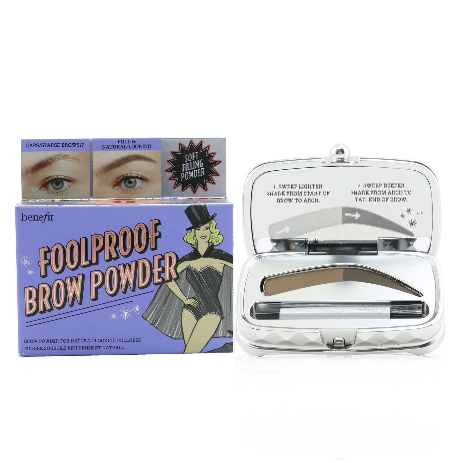Benefit Foolproof Brow Powder - # 03 (Medium)  2g/0.07oz - Olabens