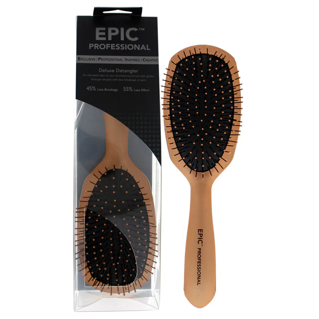 Pro Epic Deluxe Detangler Brush - Rose Gold by Wet Brush for Unisex - 1 Pc Hair Brush - Olabens