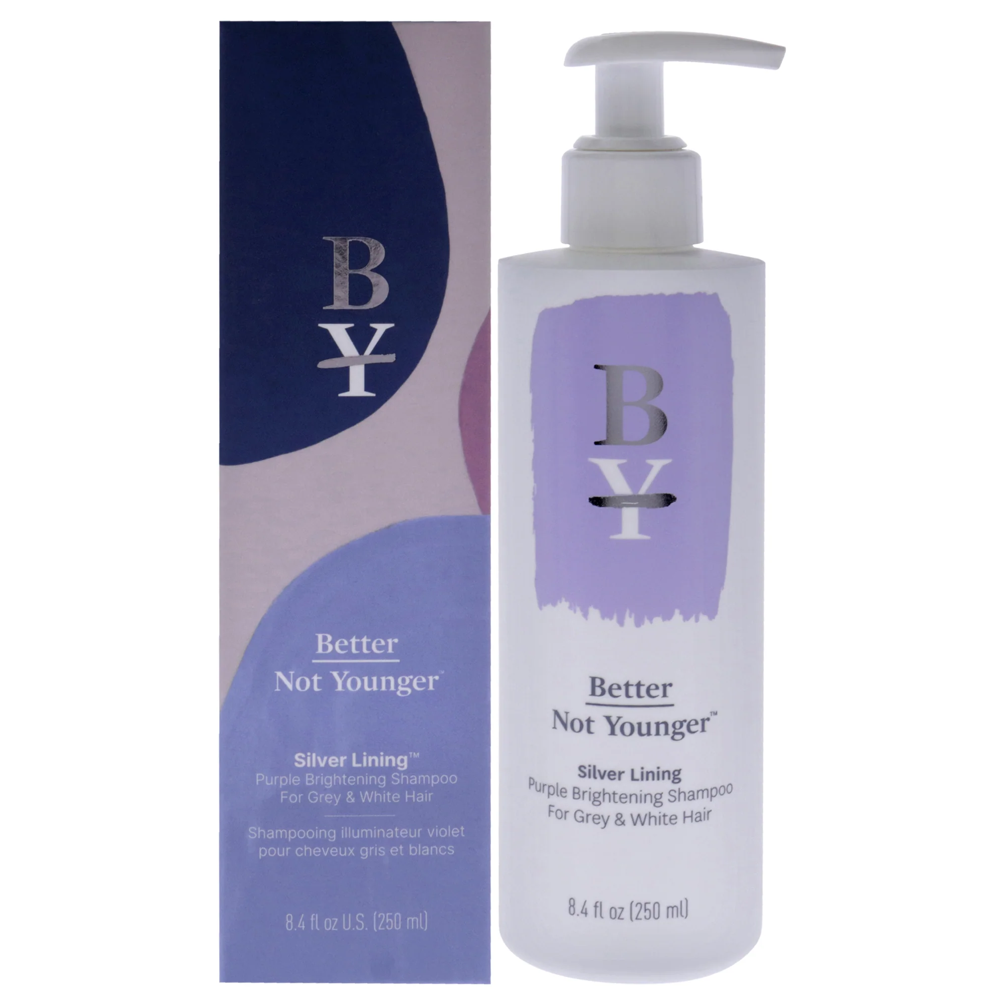 Better Not Younger Silver Lining Purple Brightening Shampoo by Better Not Younger for Unisex - 8.4 oz Shampoo - Olabens