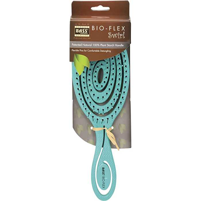 Bass Brushes Bio-Flex Detangler Hair Brush Teal - Olabens