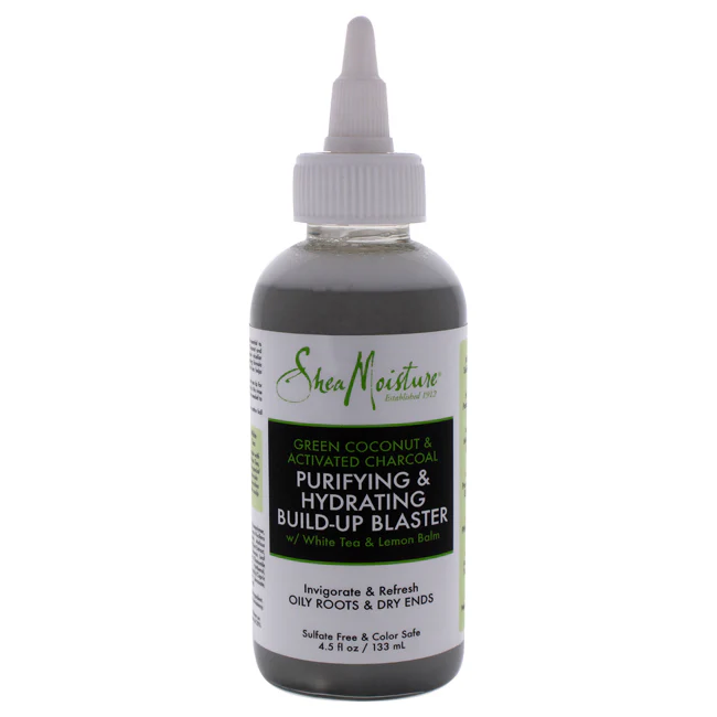 Shea Moisture Green Coconut and Activated Charcoal Purifying and Hydrating Build-Up Blaster by Shea Moisture for Unisex - 4.5 oz Treatment - Olabens
