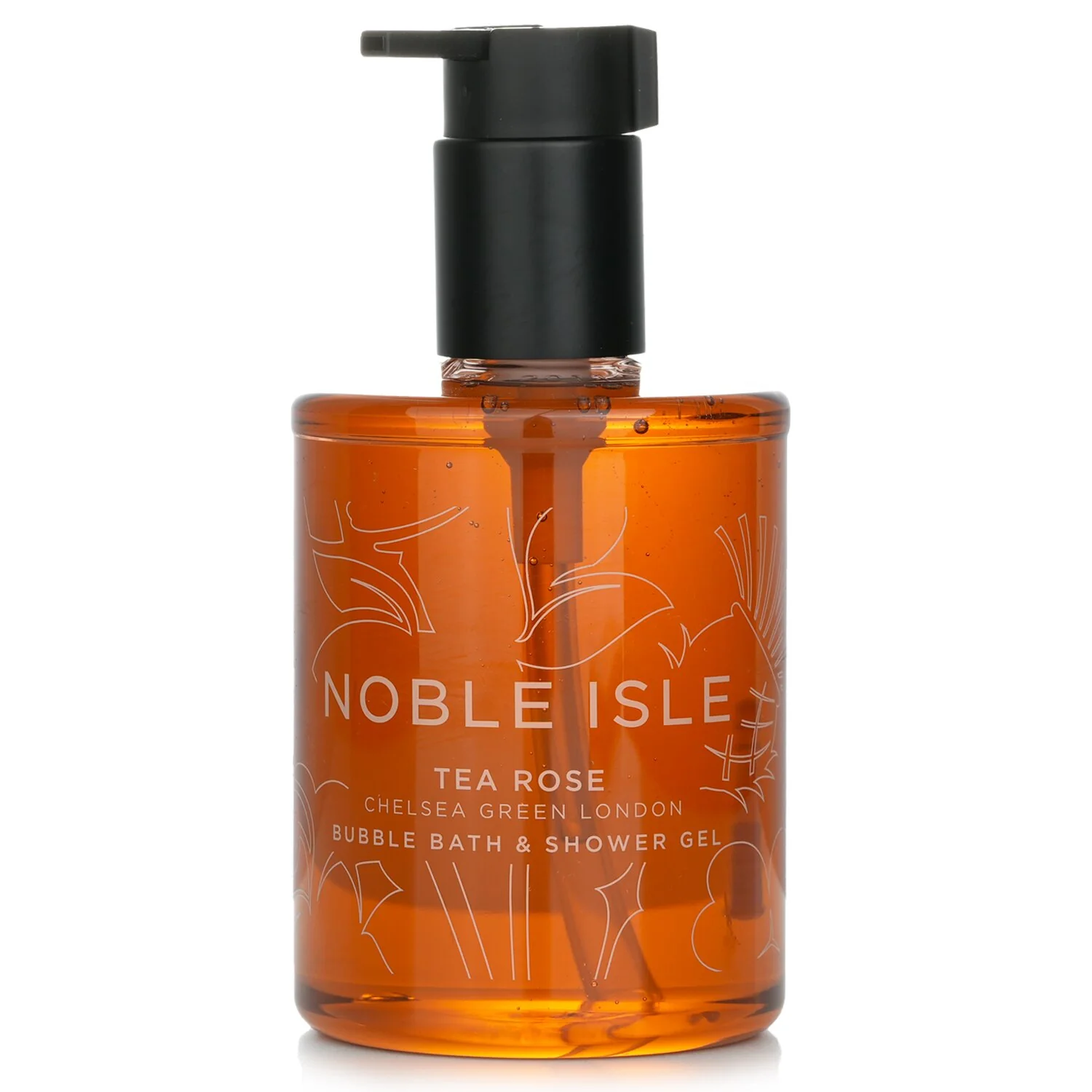 Noble Isle Tea Rose Bubble Bath & Shower Gel  250ml/8.45oz - Olabens