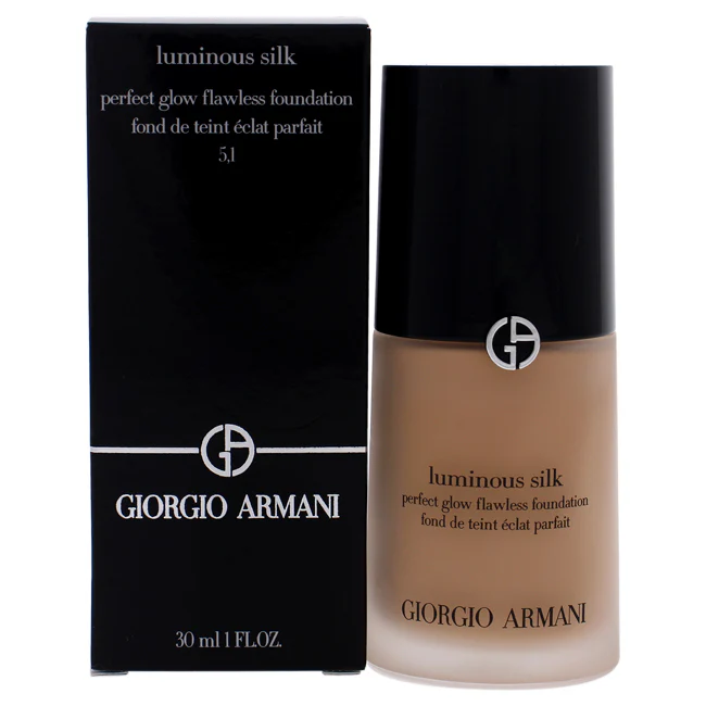 Luminous Silk Foundation - 5.1 Light to Medium-Pink by Giorgio Armani for Women - 1 oz Foundation - Olabens