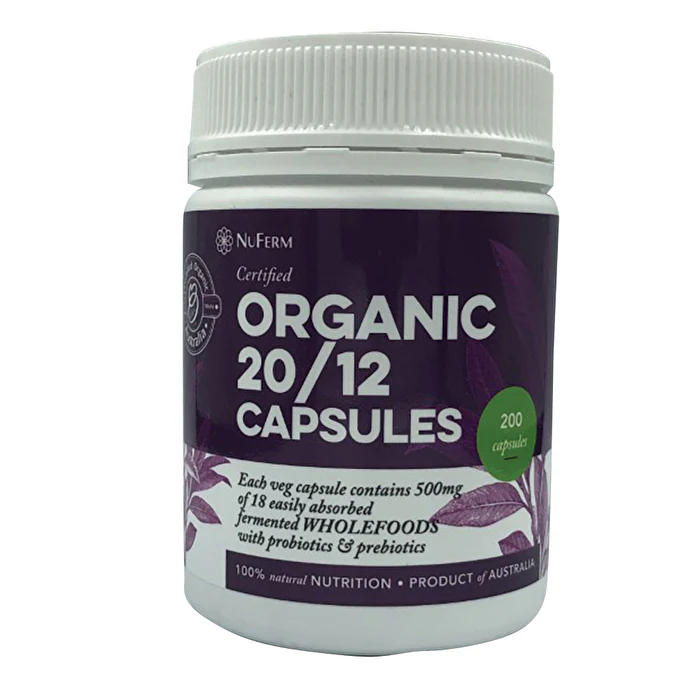 NuFerm Organic 20/ 200c 12 Capsules - Olabens