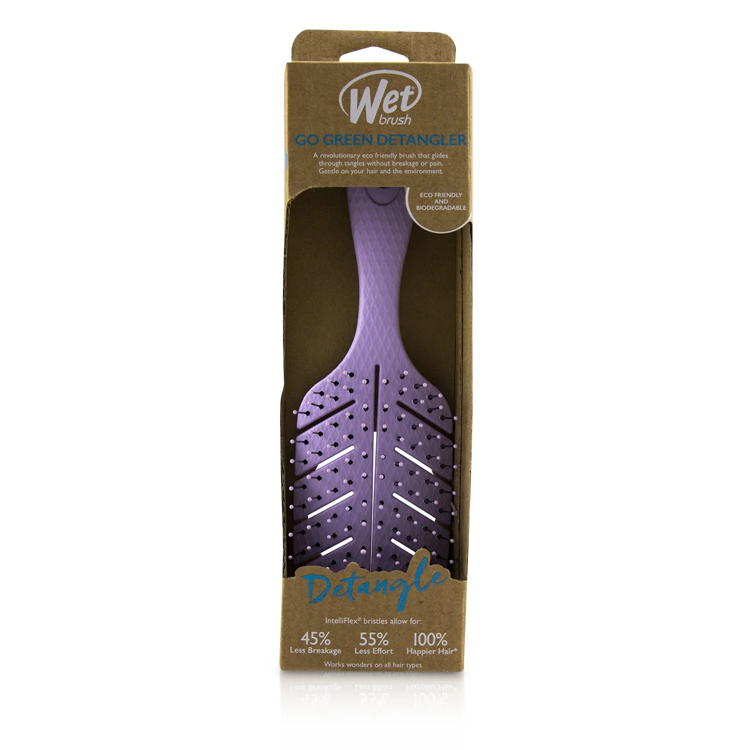 Wet Brush Go Green Detangler - # Lavender  1pc - Olabens