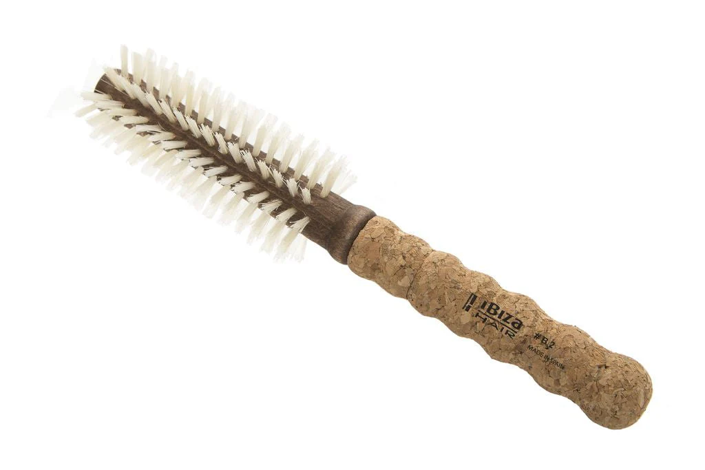Ibiza Hair Tools Blonde Boar Bristles Hair Brush B2-35mm - Olabens