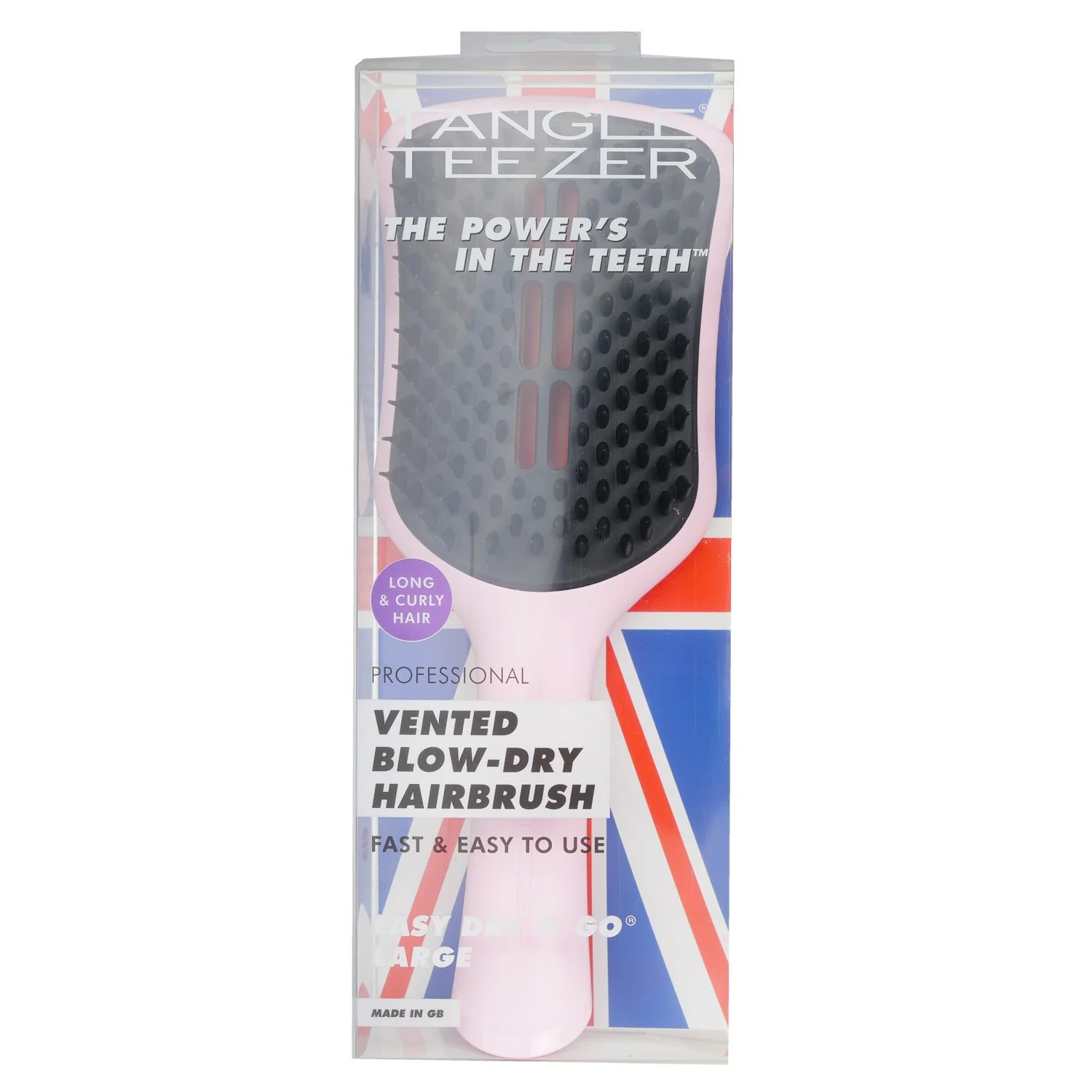 Tangle Teezer Professional Vented Blow-Dry Hair Brush (Large Size) - # Dus Pink  1pc - Olabens