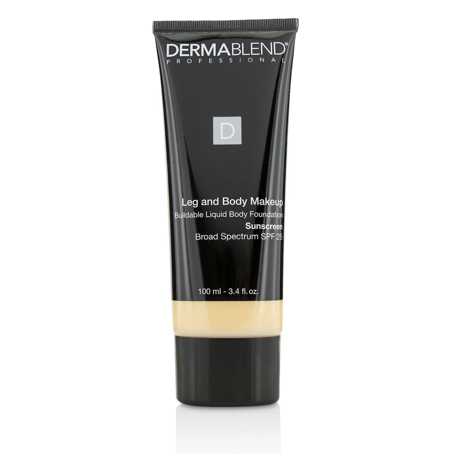 Dermablend Leg and Body Make Up Buildable Liquid Body Foundation Sunscreen Broad Spectrum SPF 25 - #Deep Natural (Exp. Date 12/2022)  100ml/3.4oz - Olabens